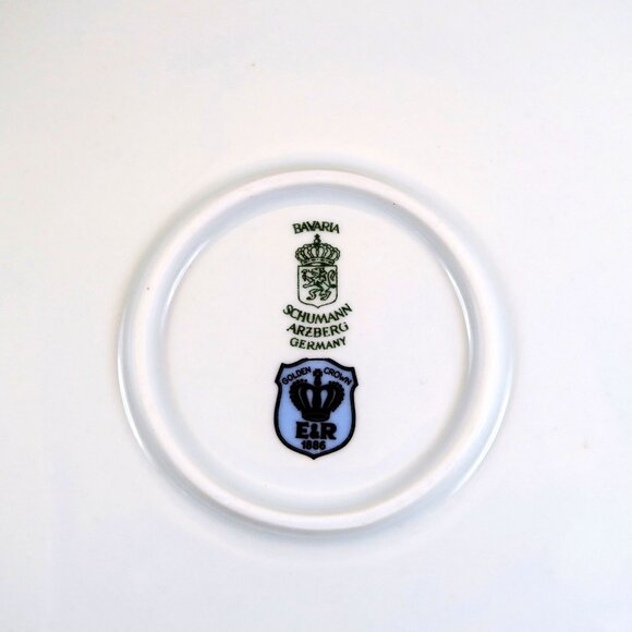 Vintage Golden Anniversary Plate Set Lefton & Bavaria Porcelain 1960s - Picture 5 of 8